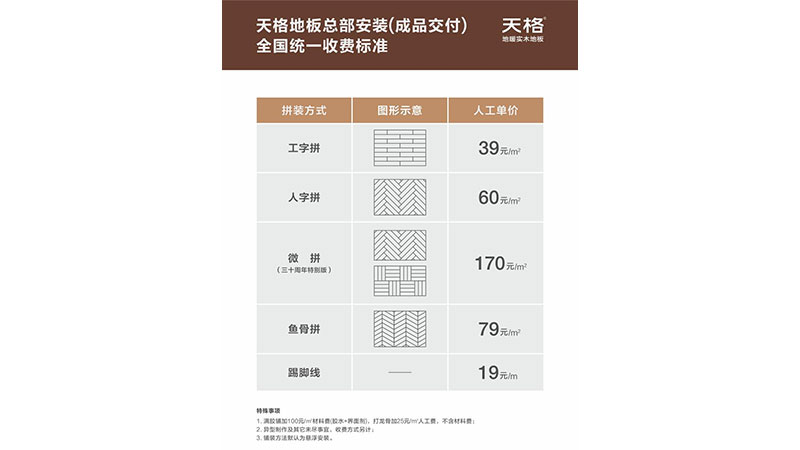 讓服務價值更客觀｜天格地板公布總部安裝全國統一收費標準